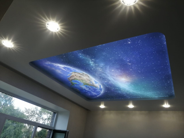 Натяжной потолок звёздное небо